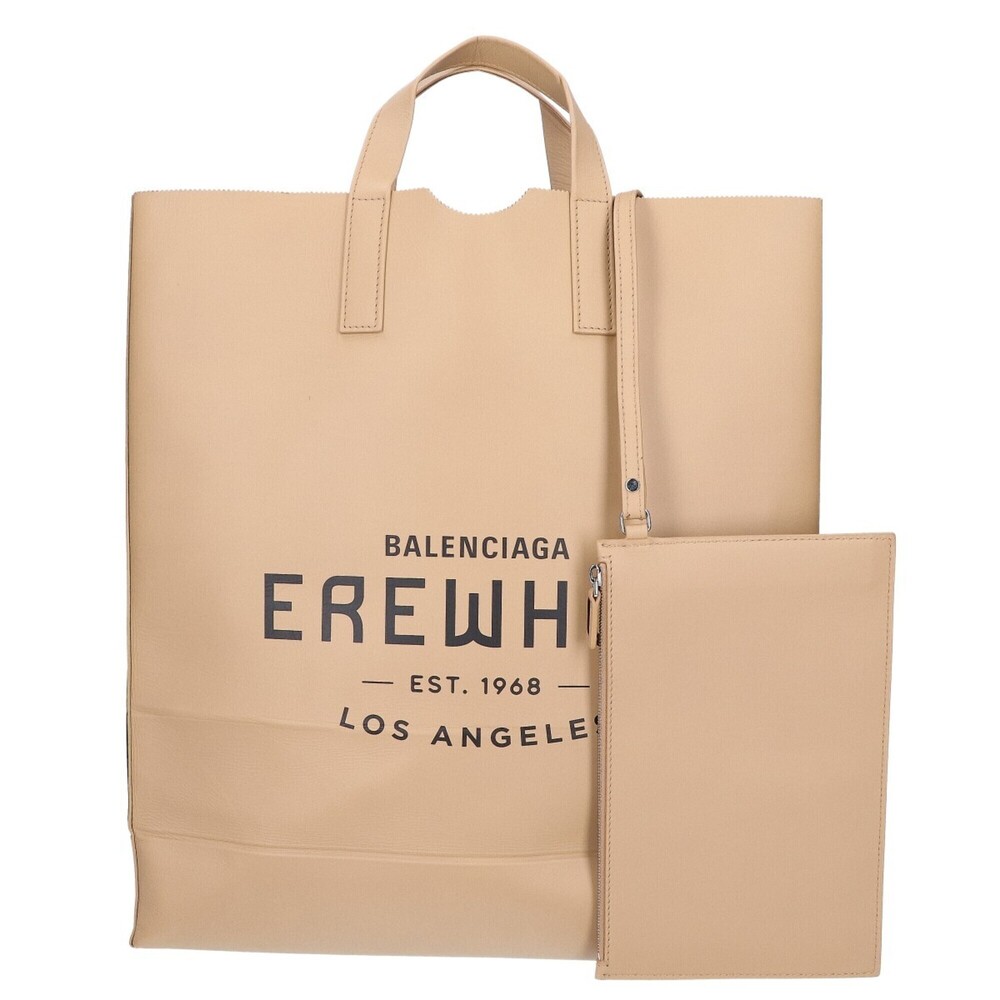 BALENCIAGA Balenciaga 24AW 792842 EREWHON LOS ANGELESN Leather Craft Shopper ...